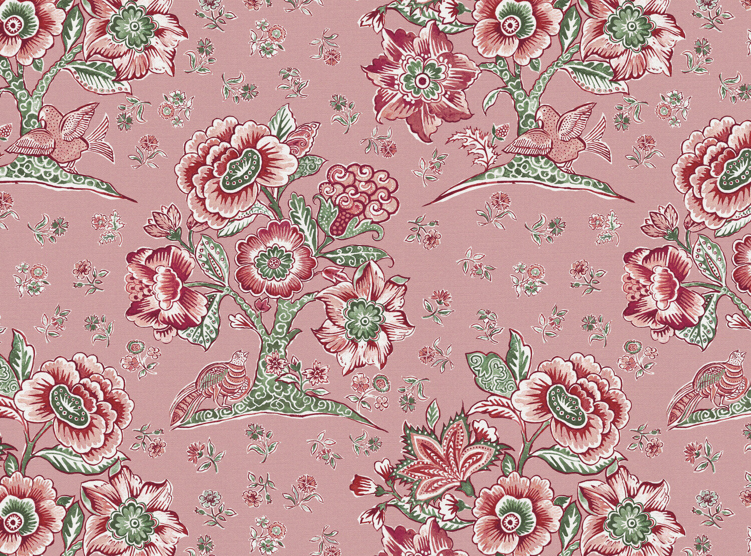 CW: Soft pink ground pink and green | BASE: Luxury Linen