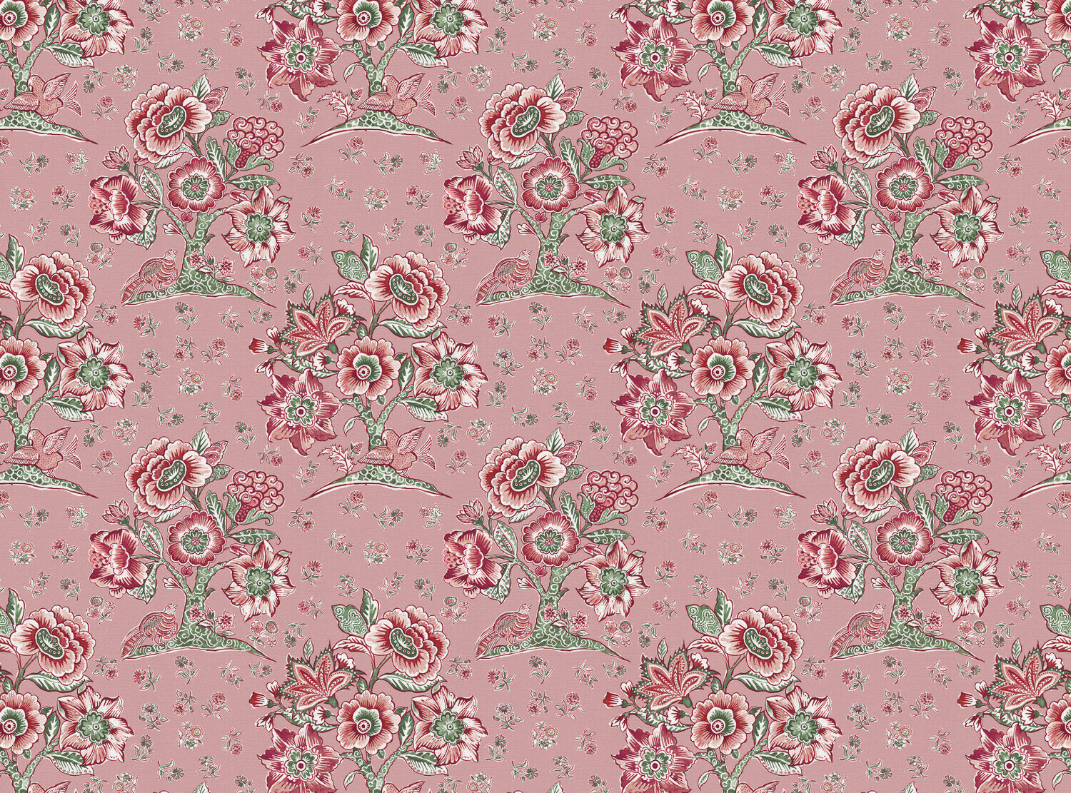 CW: Soft pink ground pink and green | BASE: Luxury Linen