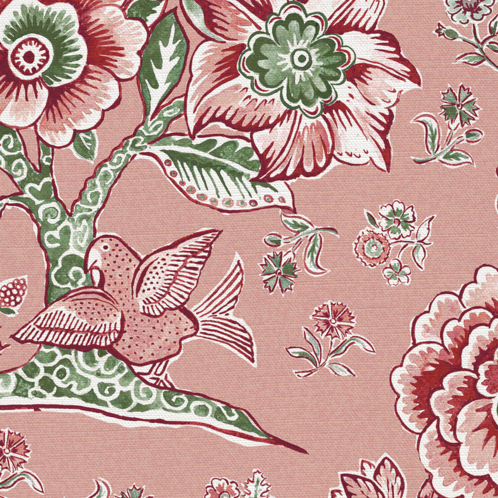 CW: Soft putty pink ground pink and green | BASE: Luxury Linen | HERO