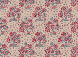 Red and green blue cream ground