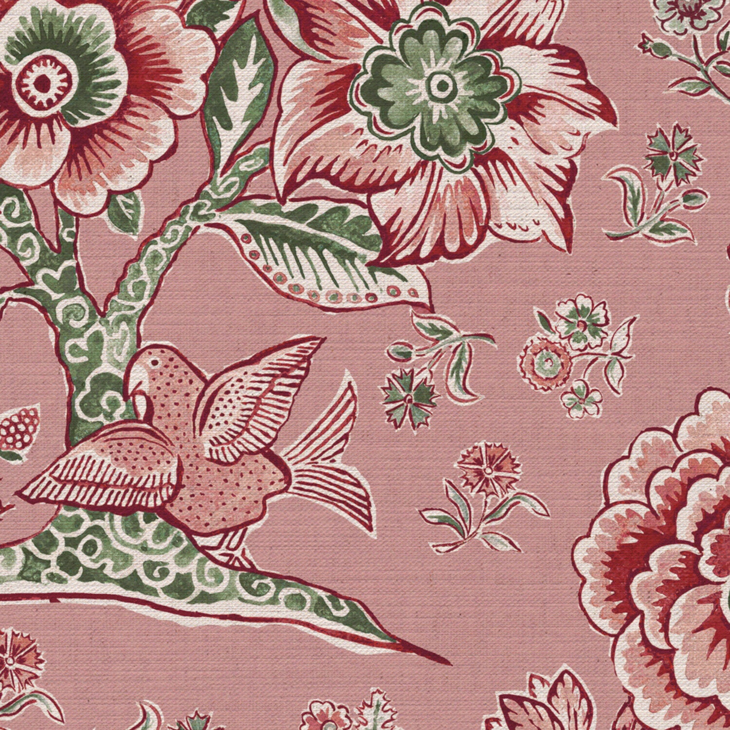 CW: Soft pink ground pink and green | BASE: Mercia Linen | HERO