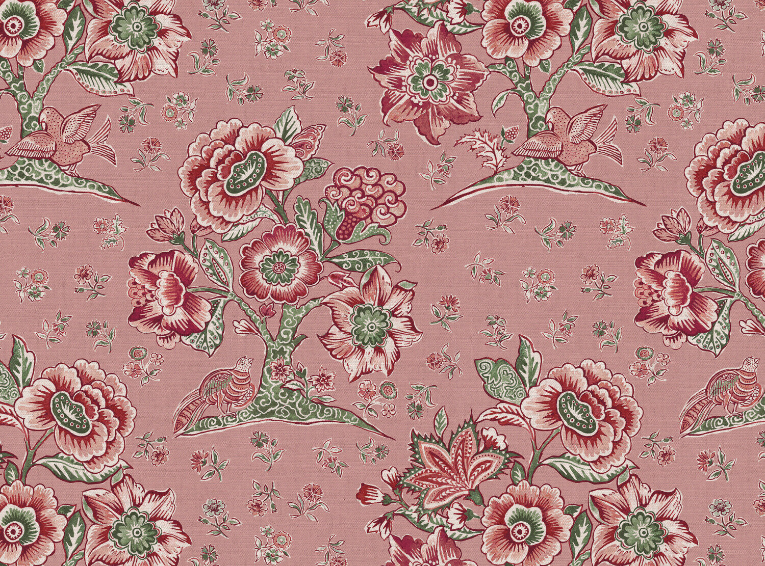 CW: Soft pink ground pink and green | BASE: Mercia Linen
