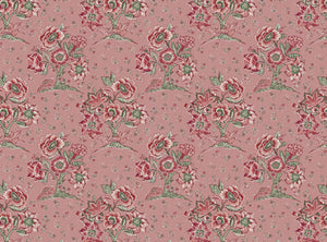 Soft pink ground pink and green