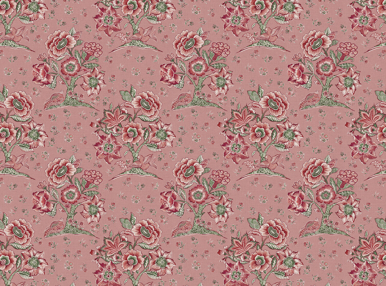 CW: Soft pink ground pink and green | BASE: Mercia Linen