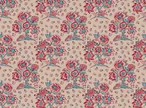 Red and green blue cream ground