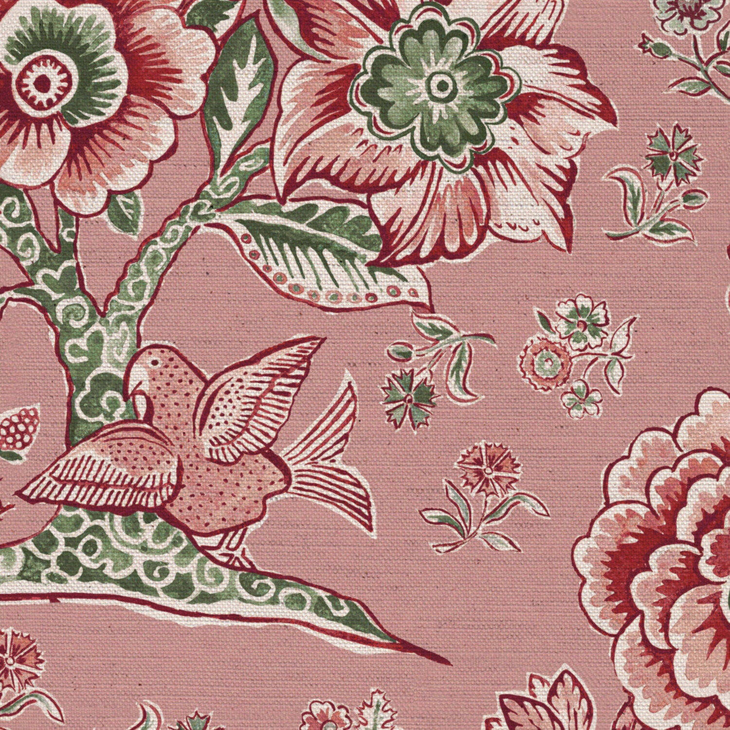 CW: Soft pink ground pink and green | BASE: Natural Luxury Linen | HERO