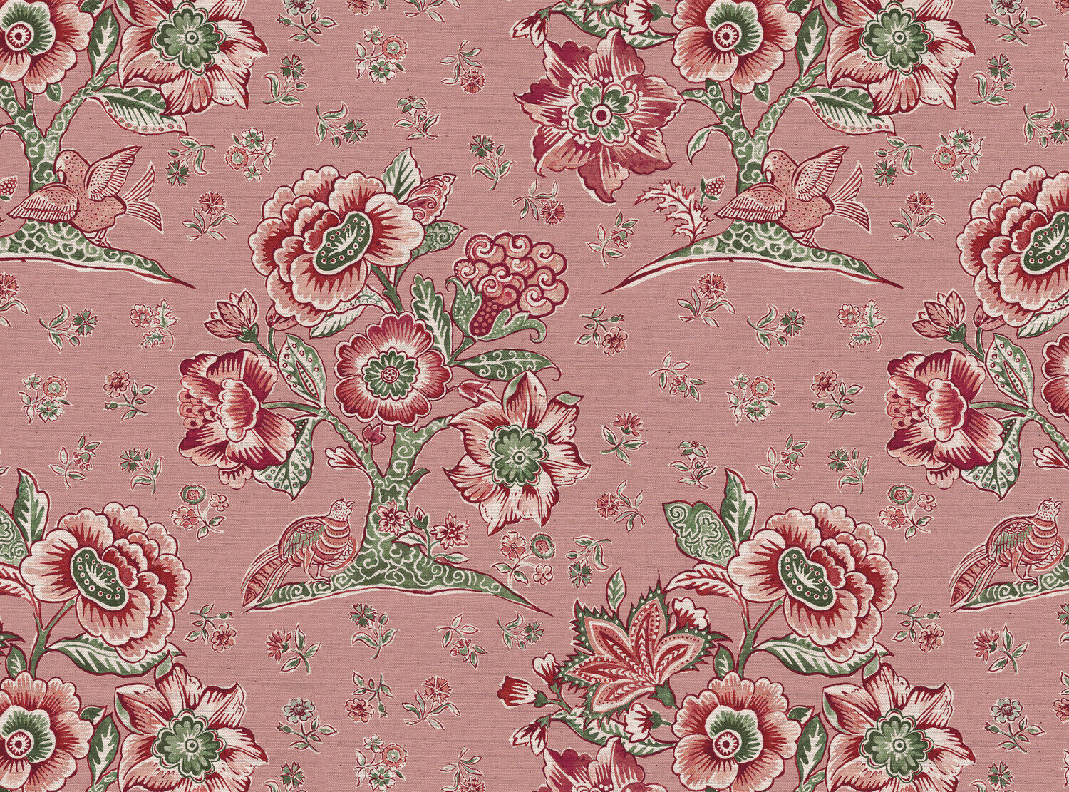 CW: Soft pink ground pink and green | BASE: Natural Luxury Linen