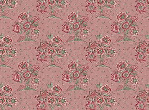 Soft pink ground pink and green