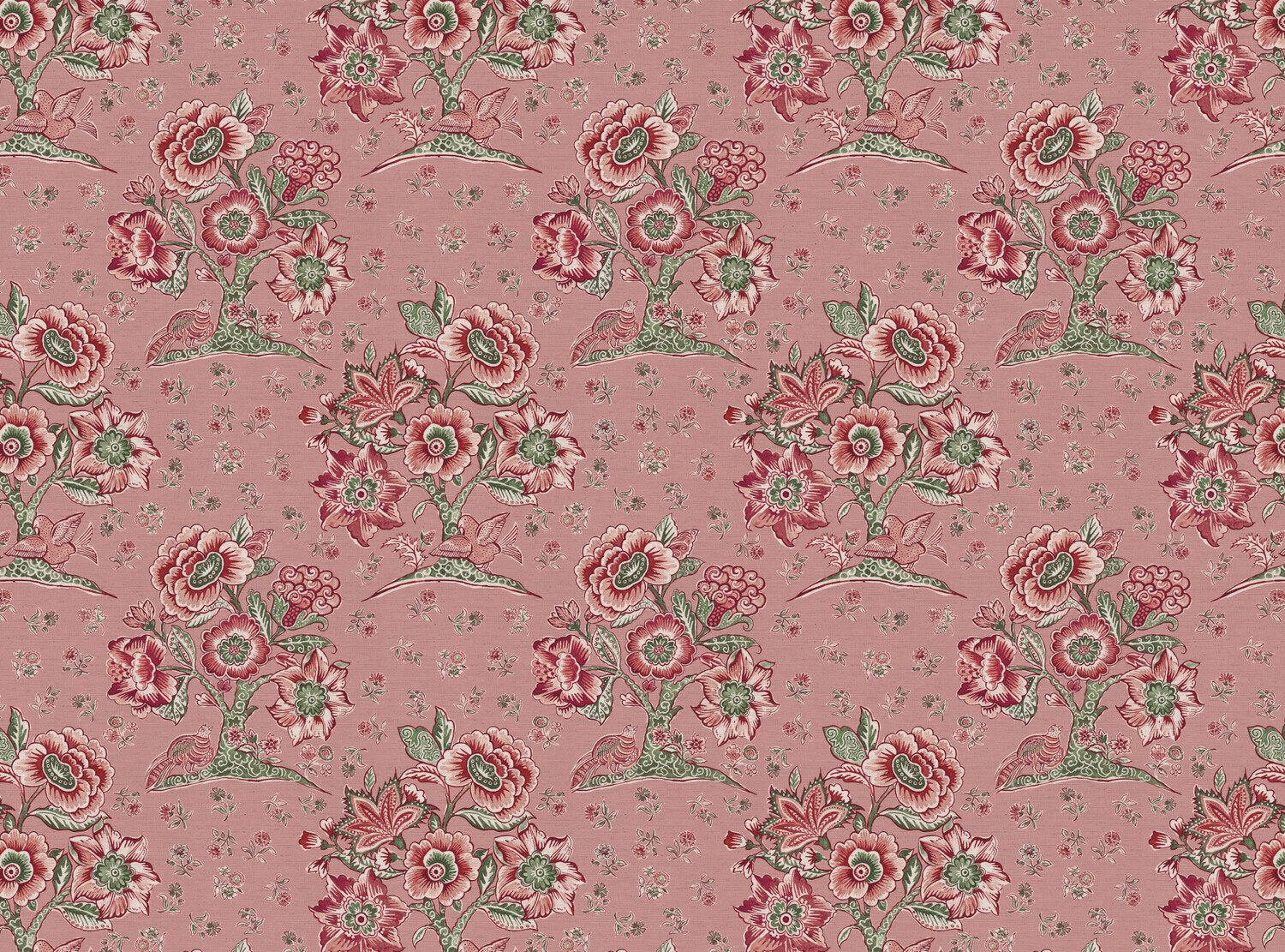 CW: Soft pink ground pink and green | BASE: Natural Luxury Linen