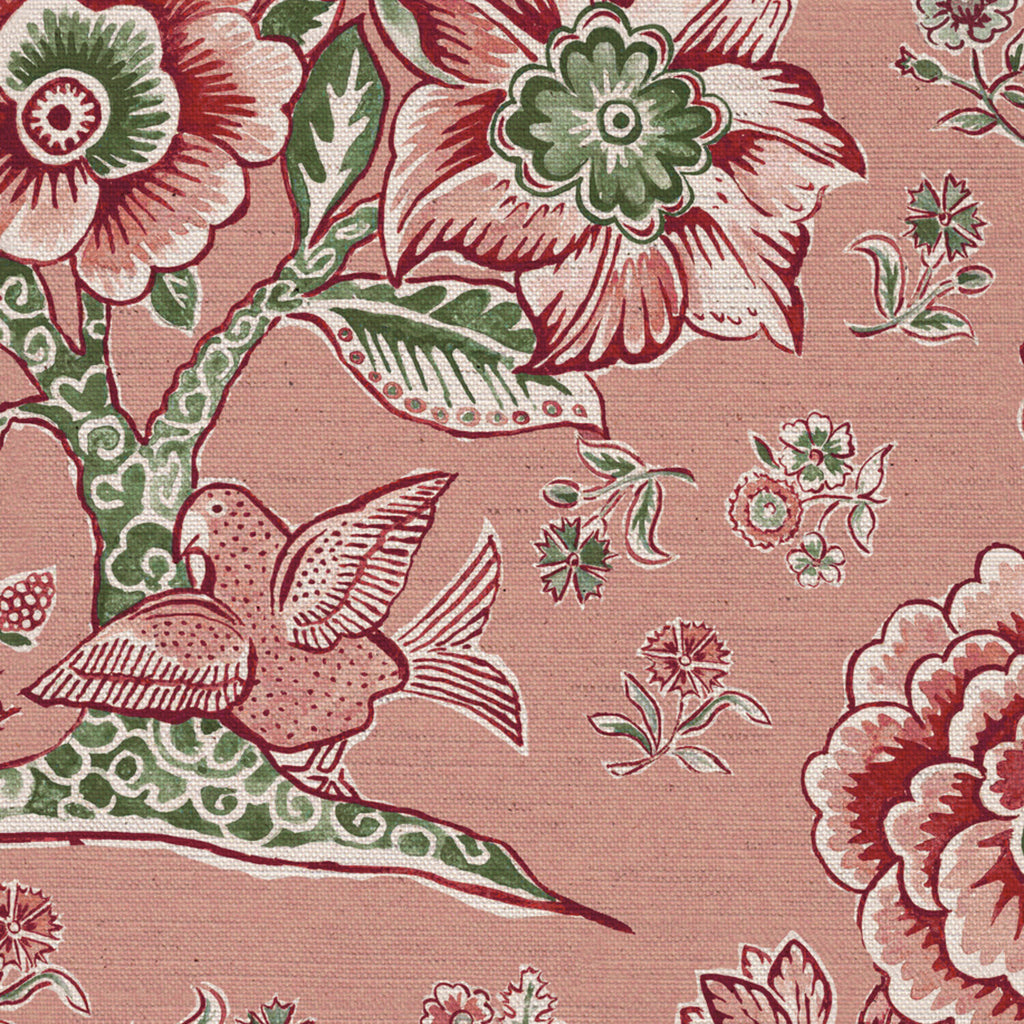 CW: Soft putty pink ground pink and green | BASE: Natural Luxury Linen | HERO