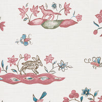 Soft red pink and blue