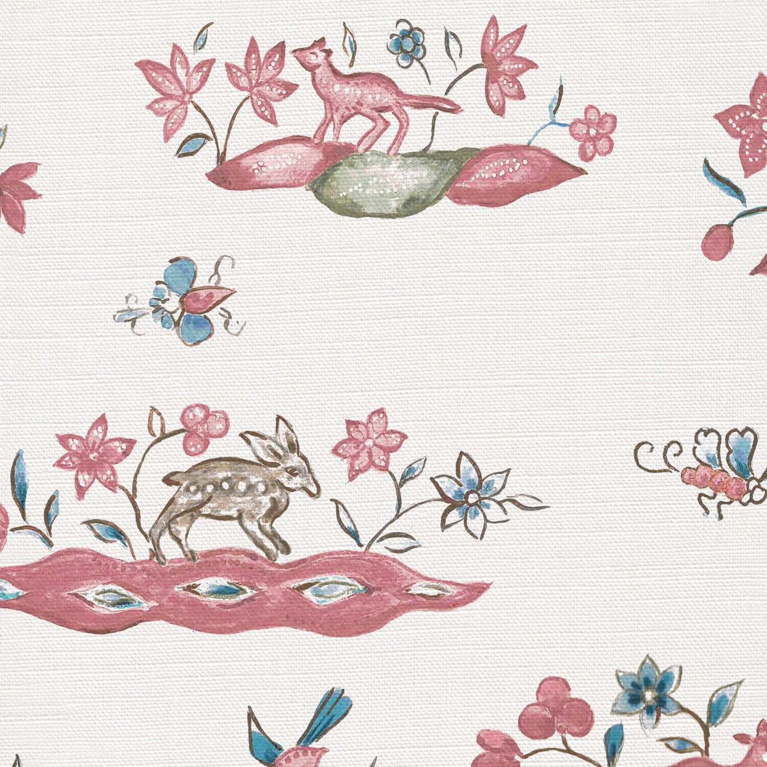 CW: Soft red pink and blue | BASE: Luxury Linen | HERO