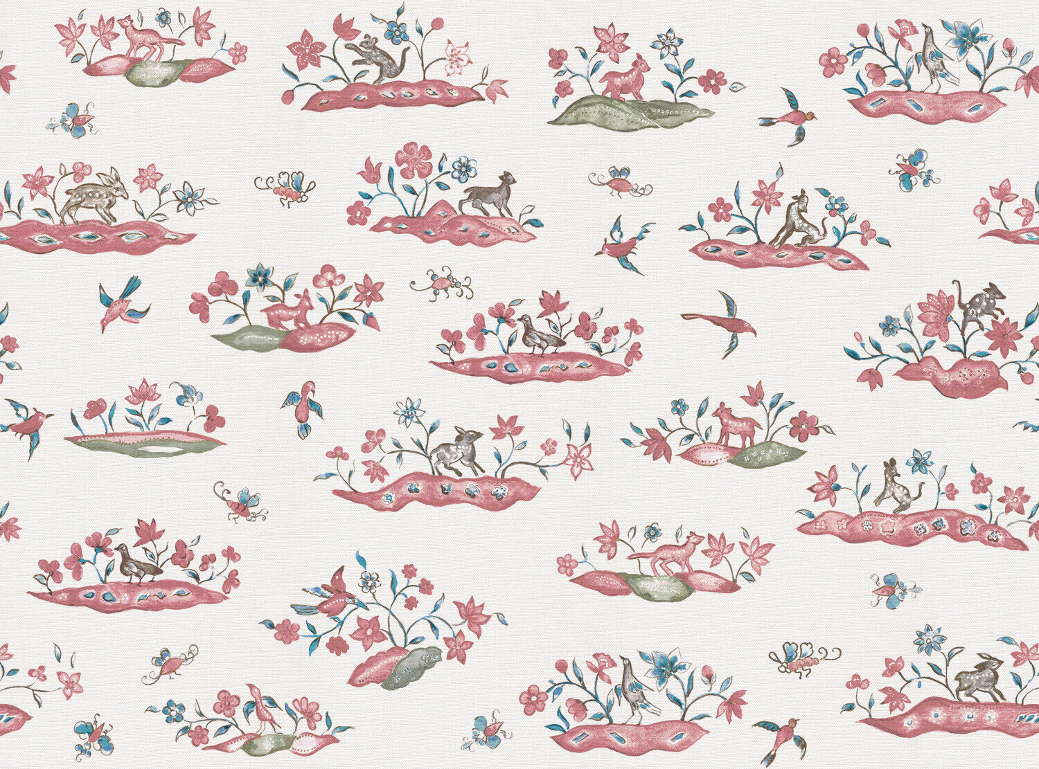 CW: Soft red pink and blue | BASE: Luxury Linen