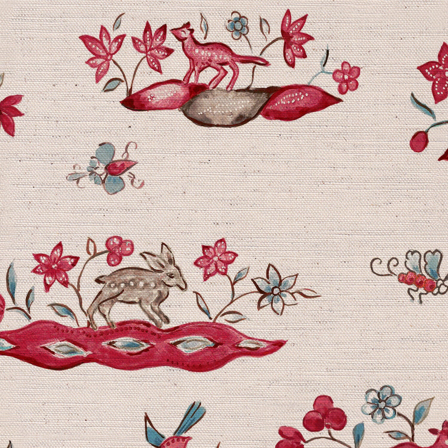 CW: Deep red and brown | BASE: Natural Luxury Linen | HERO