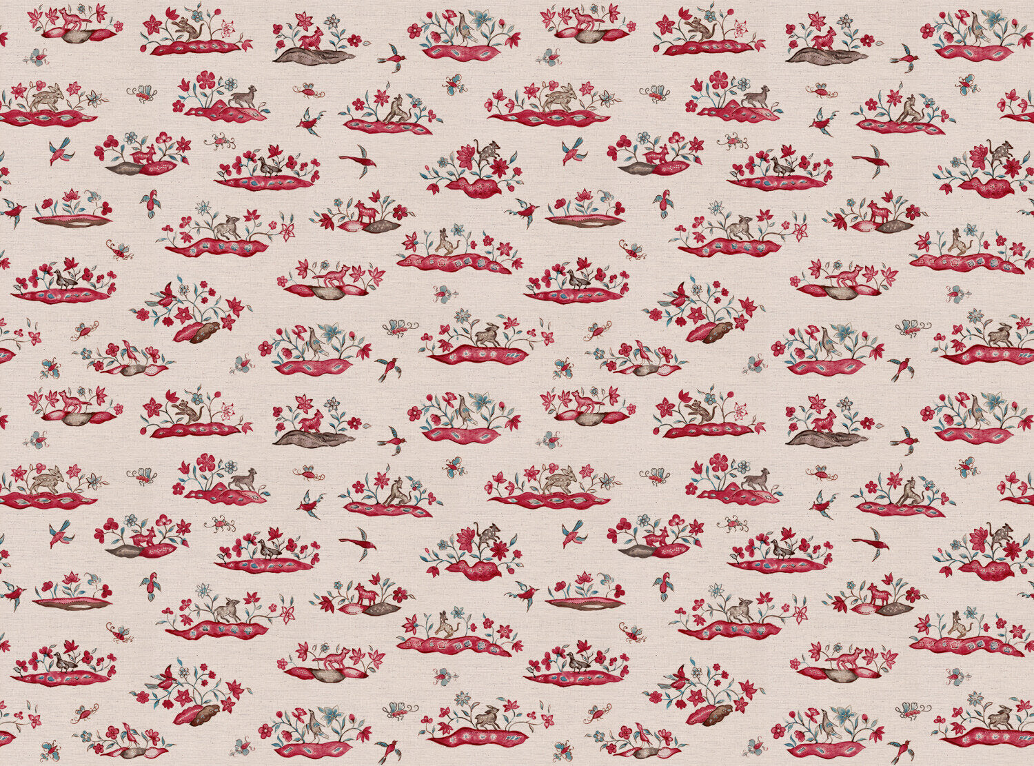 CW: Deep red and brown | BASE: Natural Luxury Linen