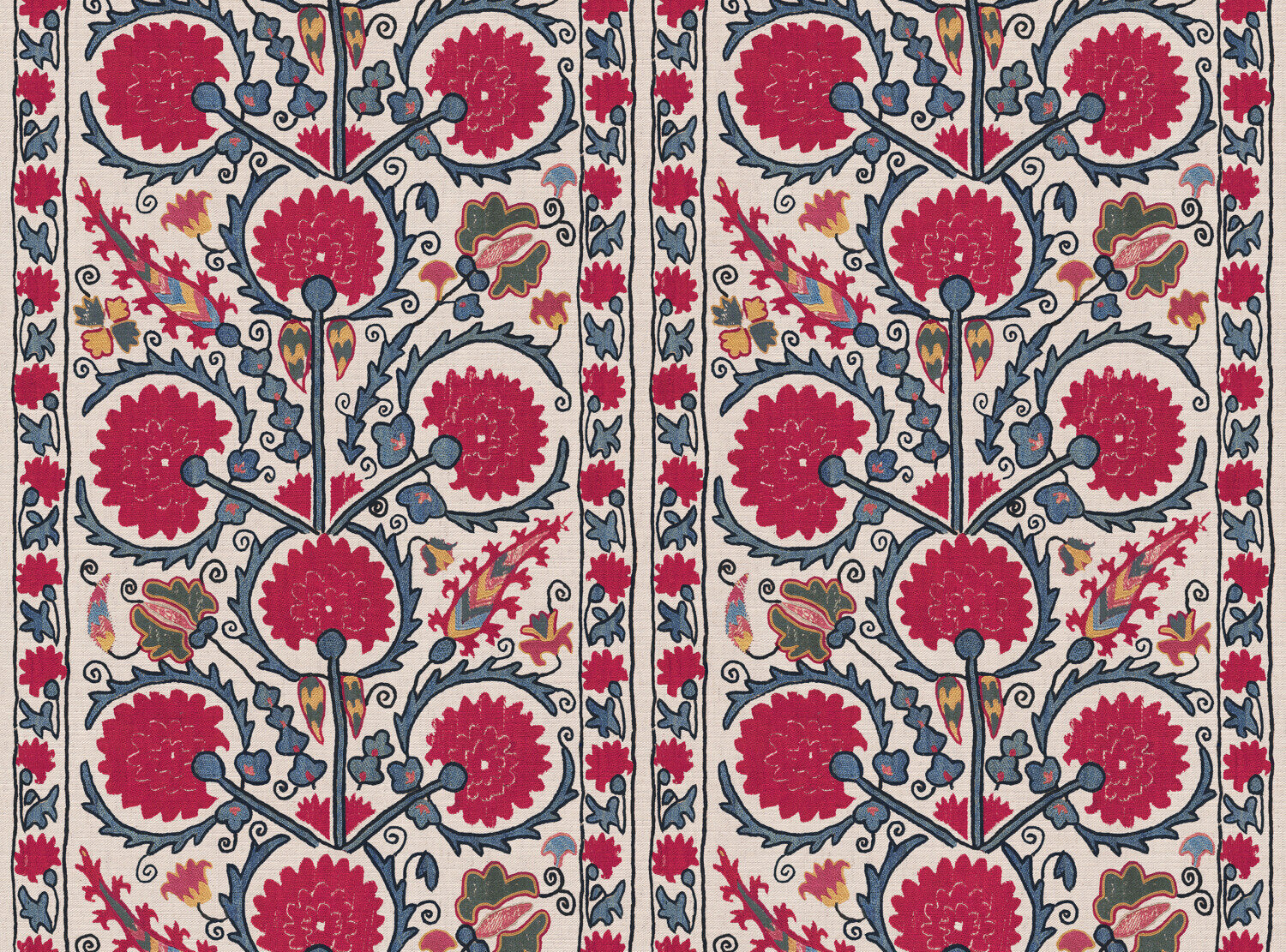 CW: Red blue and green | BASE: Mercia Linen