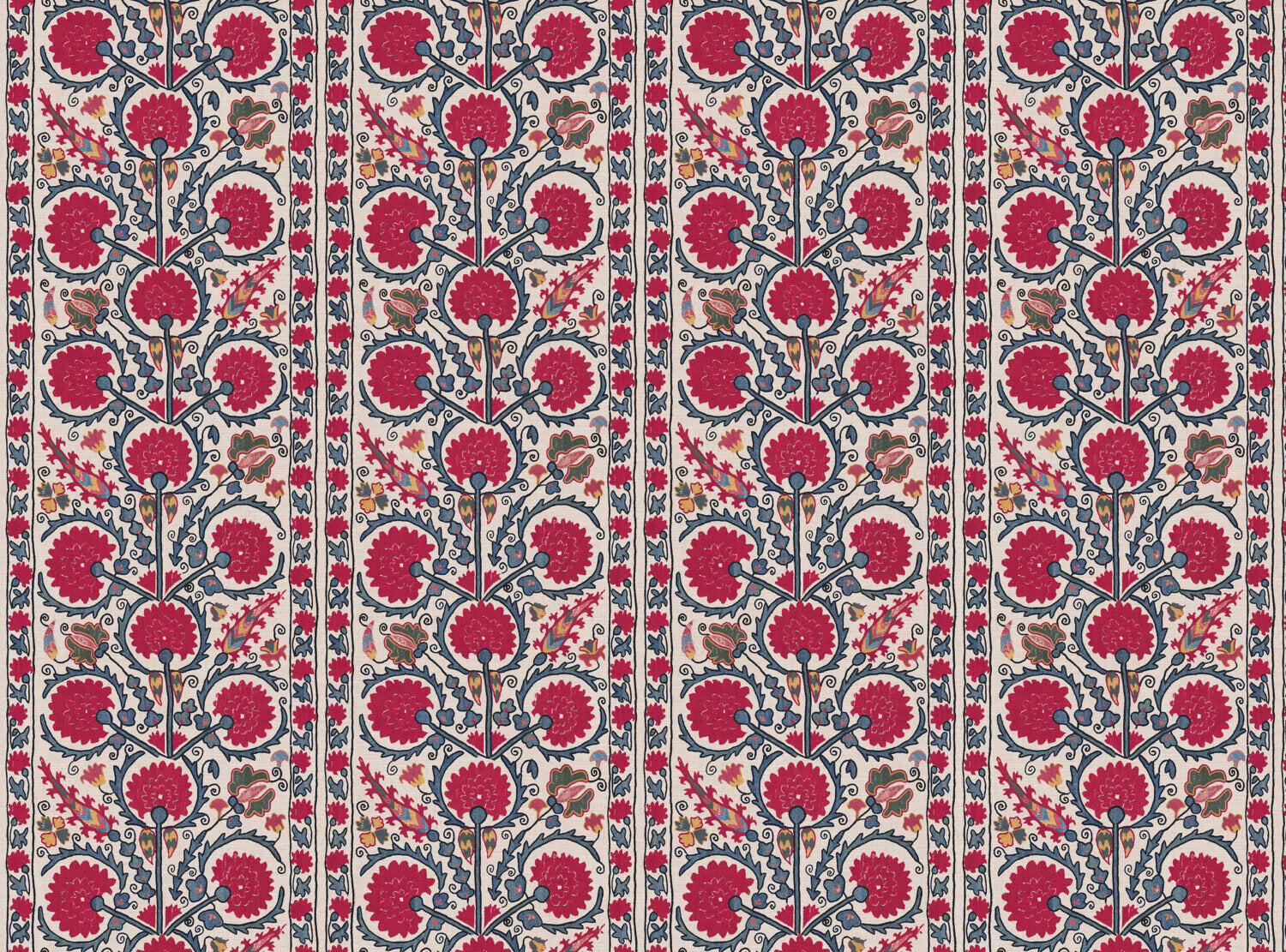 CW: Red blue and green | BASE: Mercia Linen