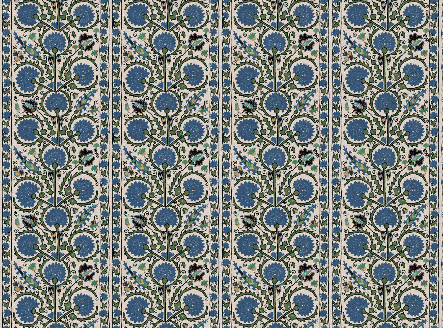 CW: Blue and green | BASE: Natural Luxury Linen