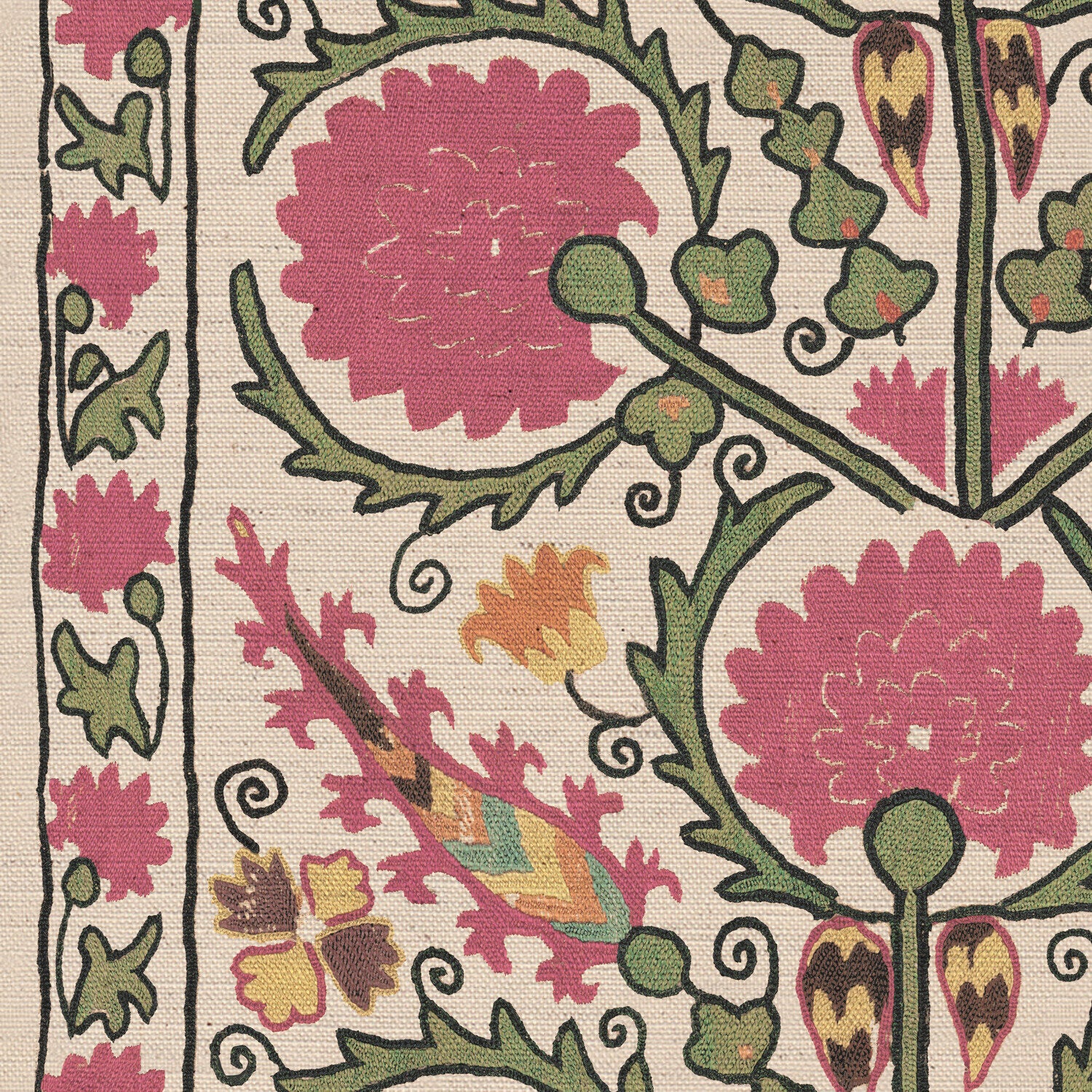 CW: Soft pink and green | BASE: Natural Luxury Linen | HERO