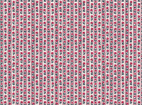 Warm red and grey blue