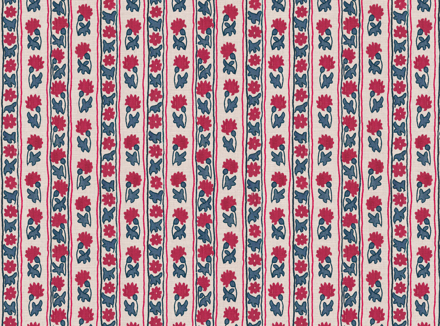 CW: Warm red and blues | BASE: Mercia Linen