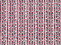 Warm red and blues