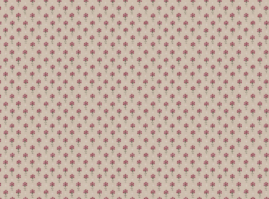 Carnation Ikat Fabric