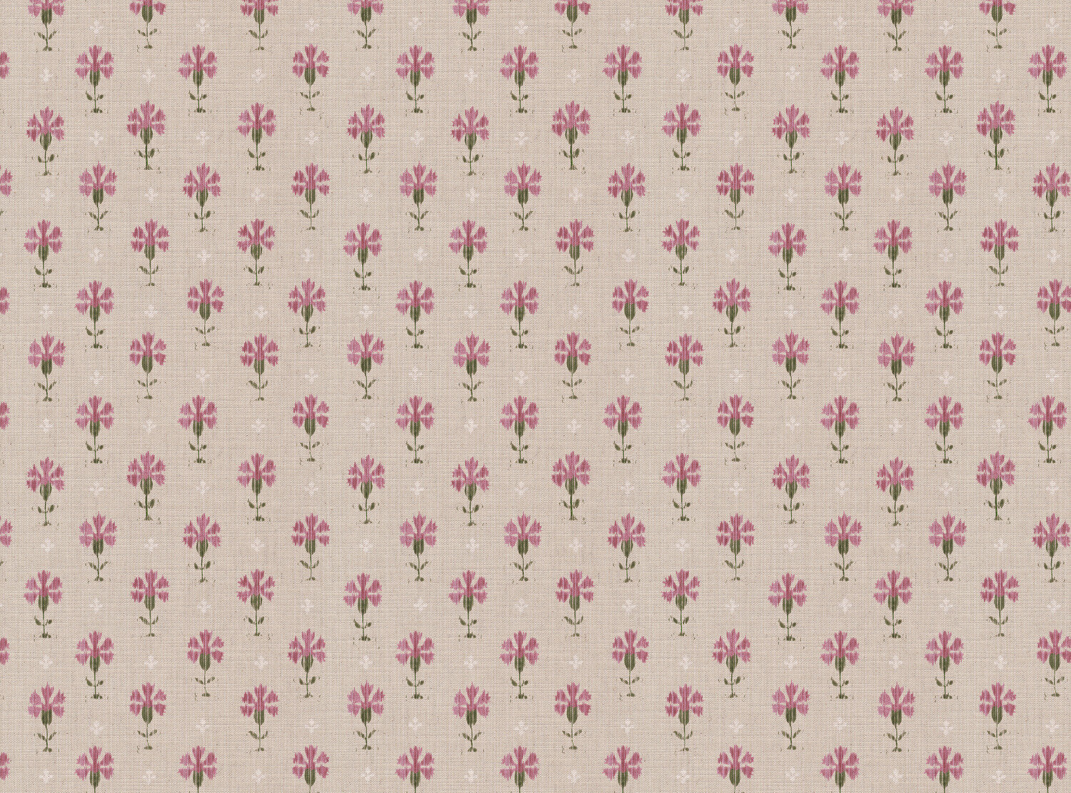 Carnation Ikat Fabric