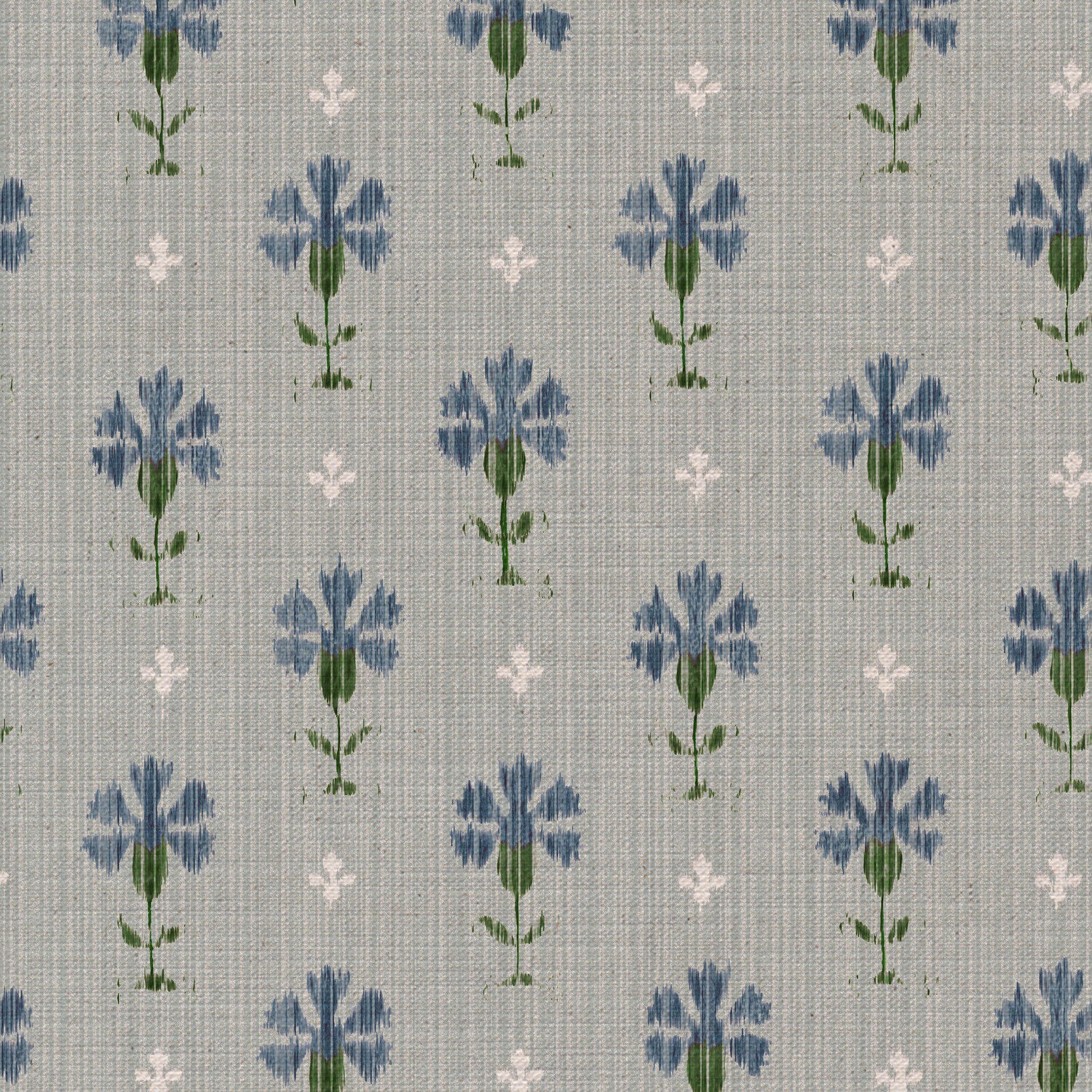 Carnation Ikat Fabric
