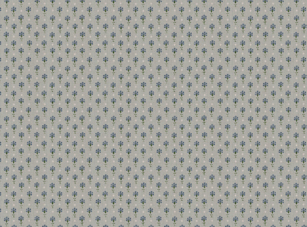 Carnation Ikat blue and green with green blue ground