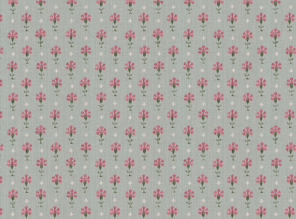 Carnation Ikat Fabric