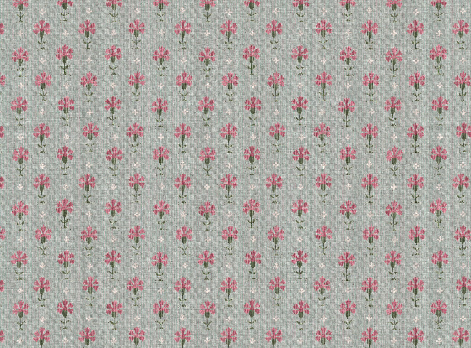 Carnation Ikat Fabric