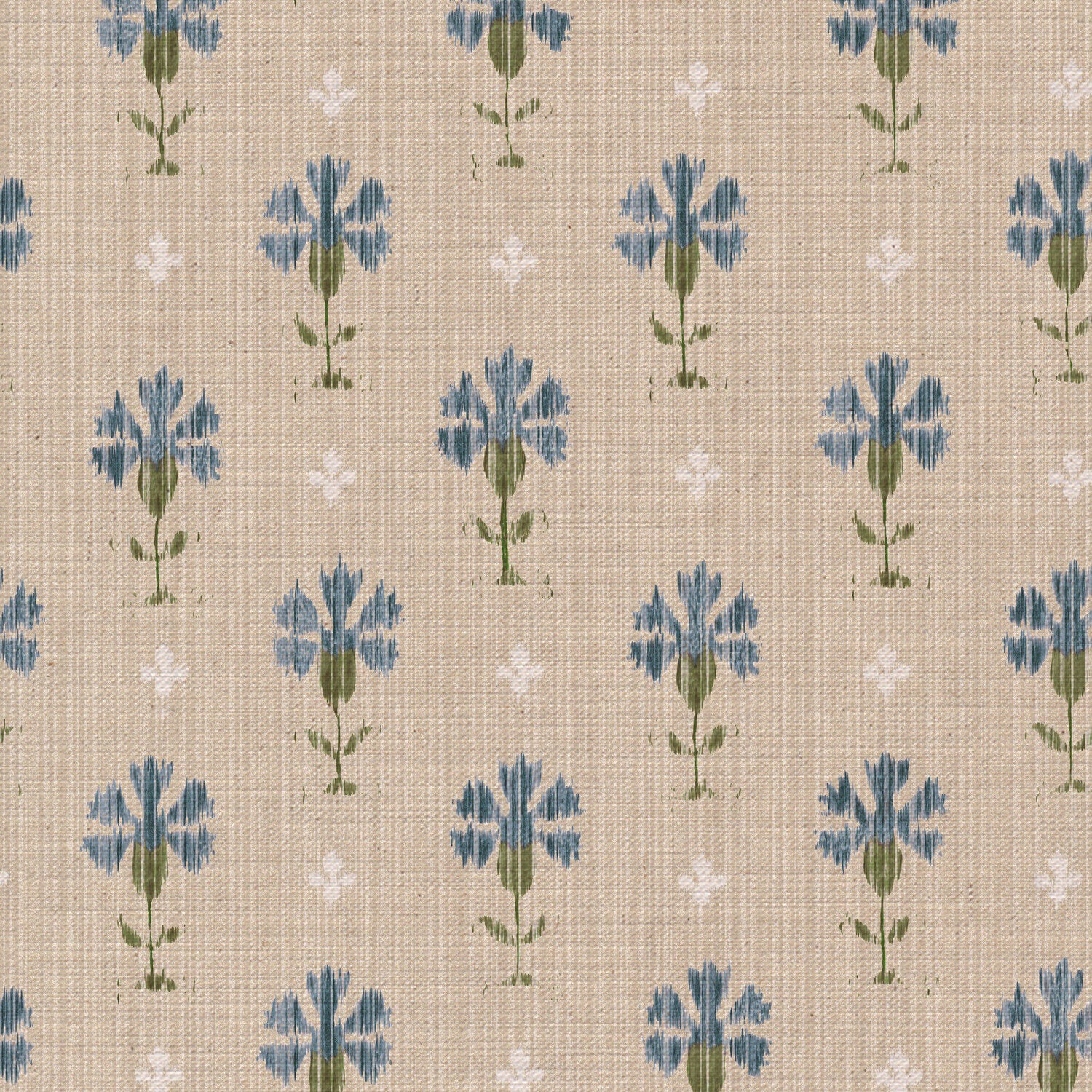 Carnation Ikat Fabric