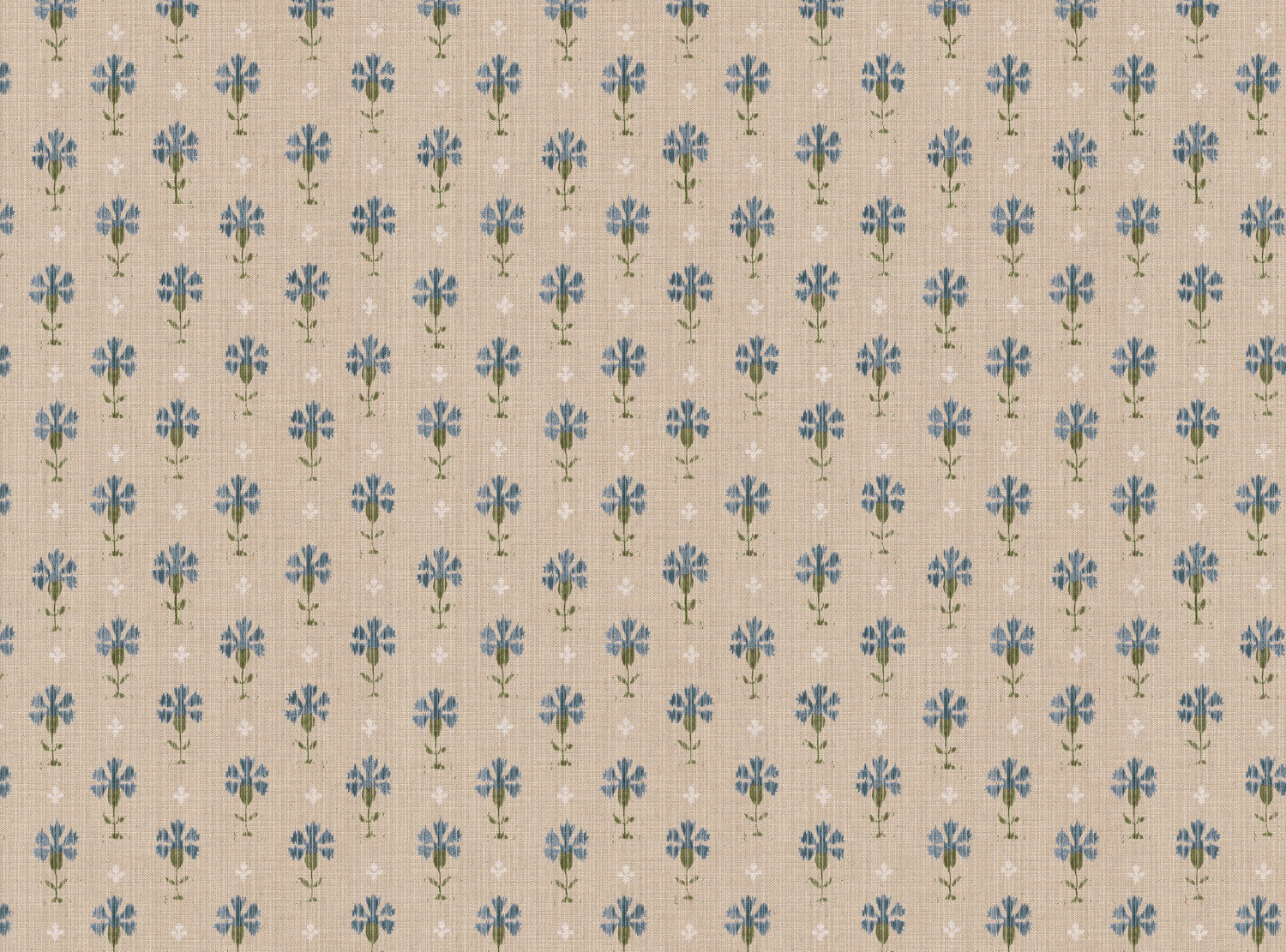 Carnation Ikat Fabric