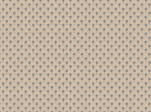 Blue and green with cream ground