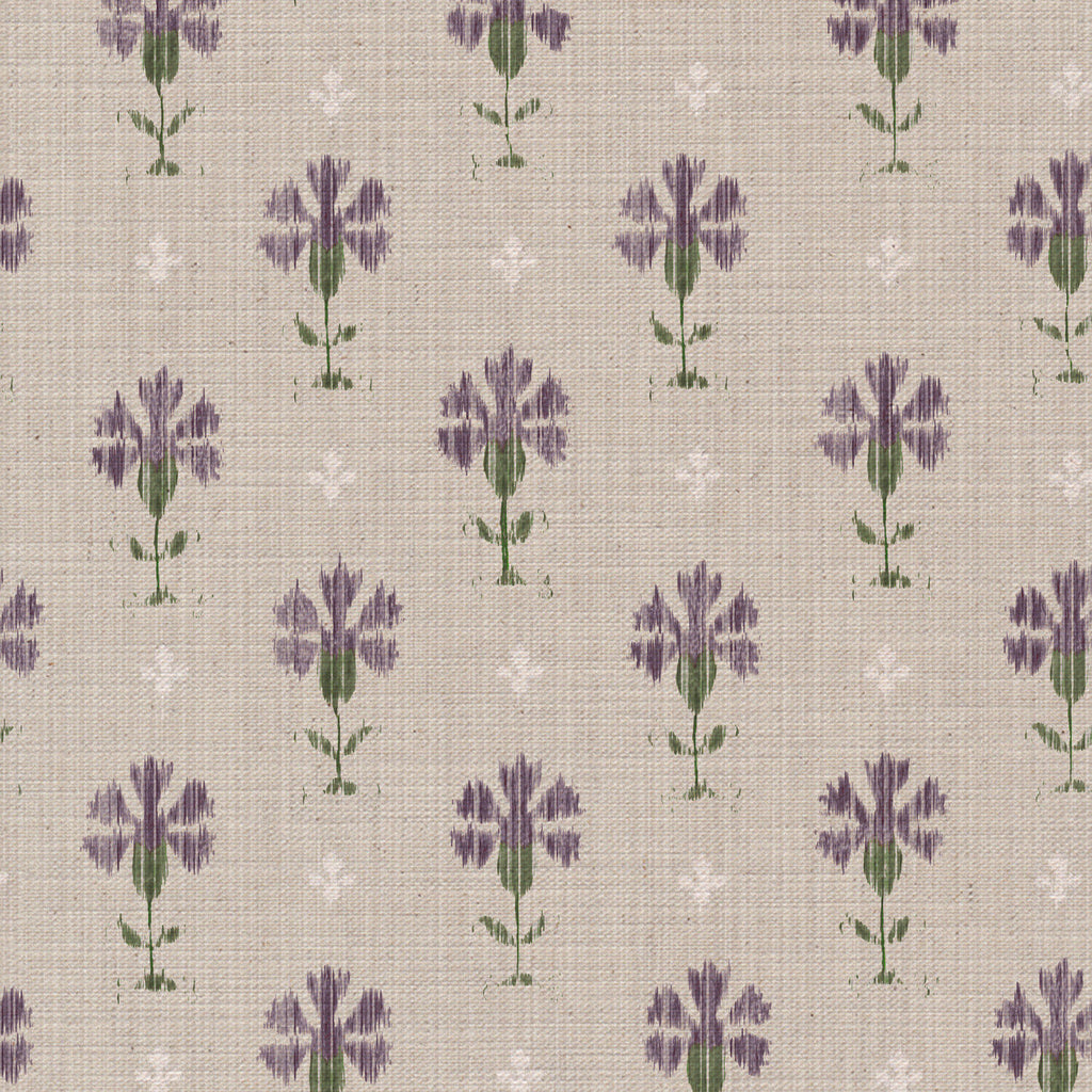 Carnation Ikat Fabric