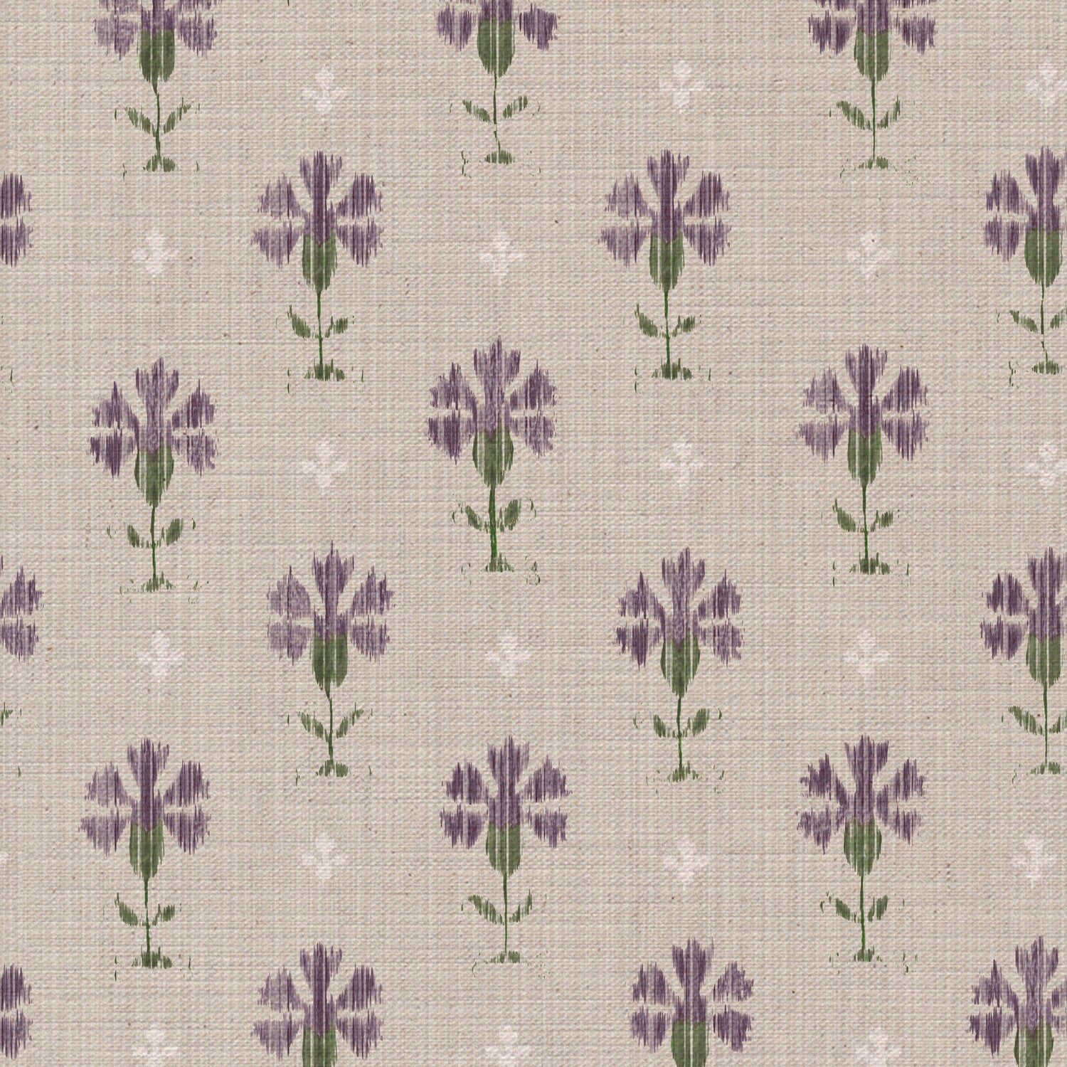 Carnation Ikat Fabric