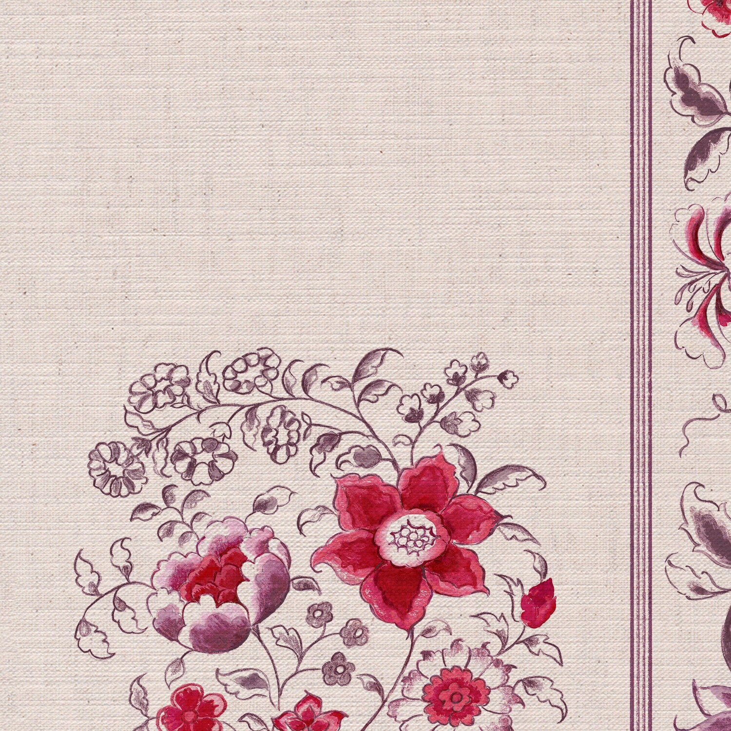 CW: Red and purple | BASE: Mercia Linen | HERO