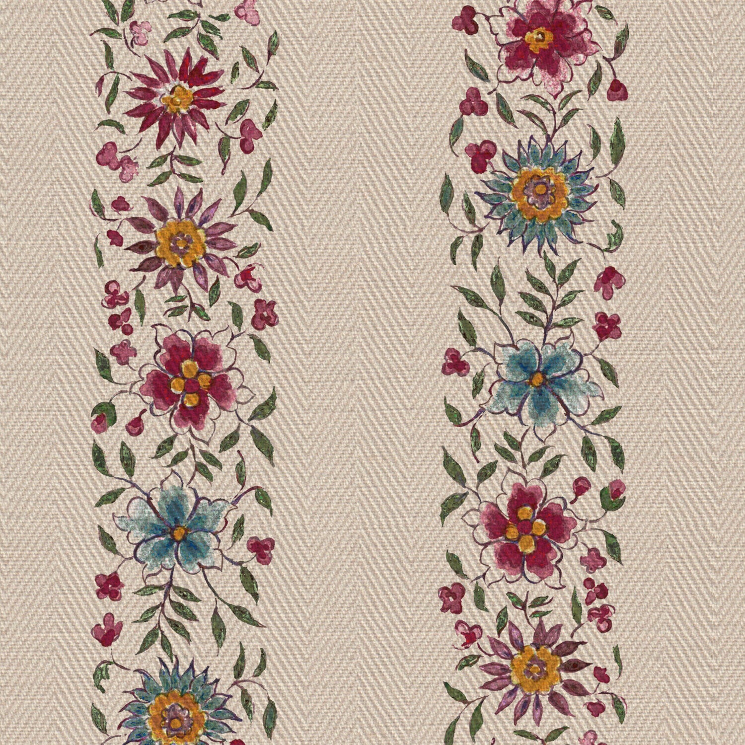 CW: Simple damson and sage with texture | BASE: Luxury Linen | HERO