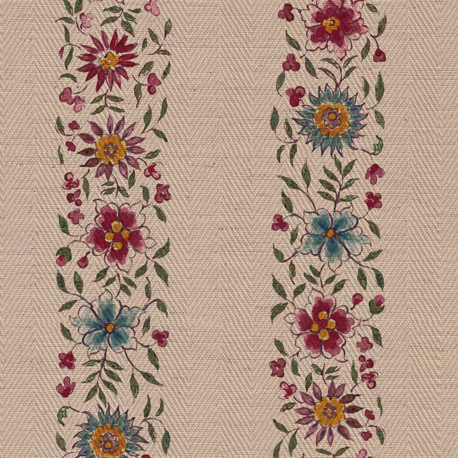 CW: Simple damson and sage with texture | BASE: Natural Luxury Linen | HERO