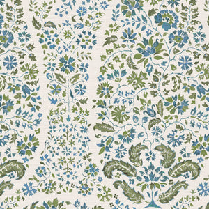 Blue and moss green