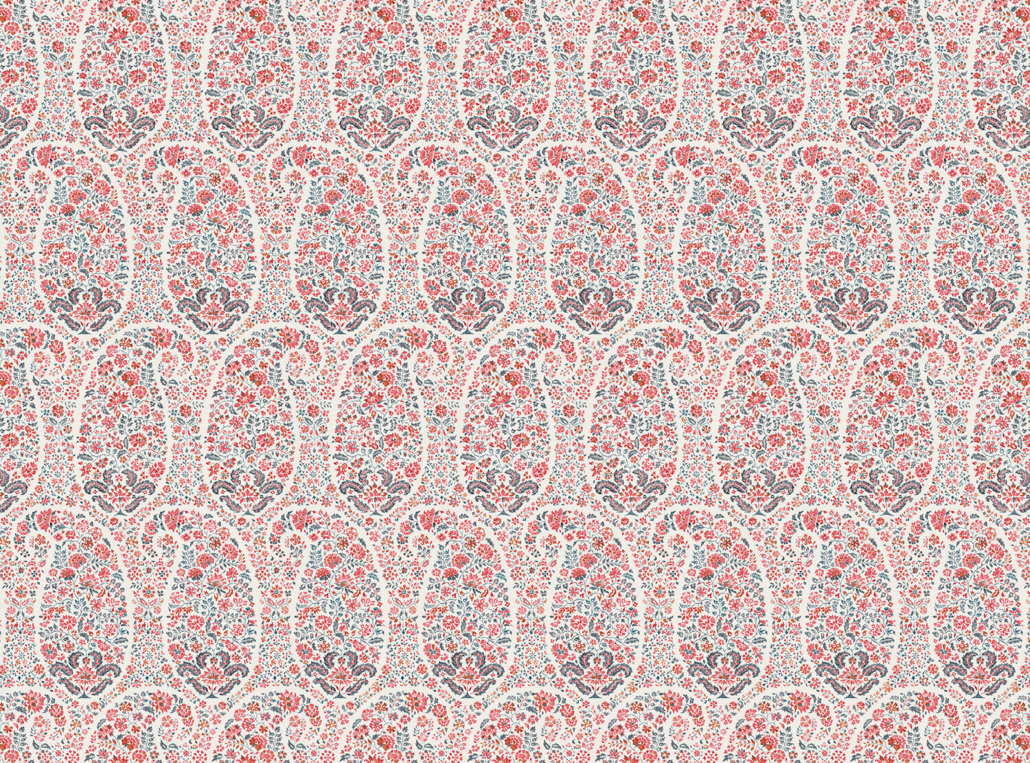 CW: Coral and grey blue | BASE: Luxury Linen