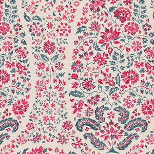 Pinky red and grey blue