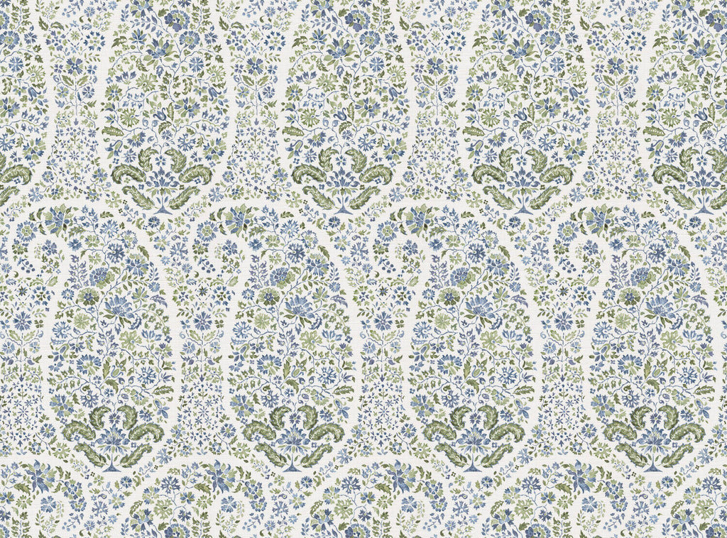 CW: Soft cornflower blue and green | BASE: Luxury Linen