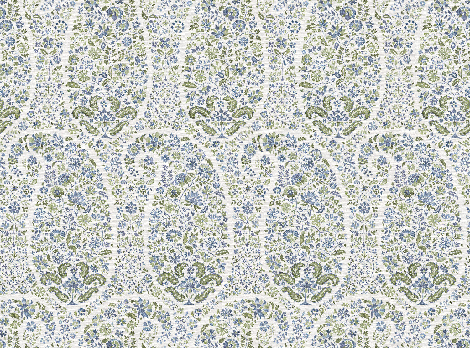 CW: Soft cornflower blue and green | BASE: Luxury Linen