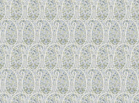 Soft cornflower blue and green