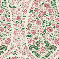 Soft pink and racing green
