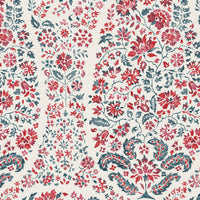 Warm red and grey blue