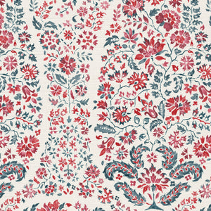 Warm red and grey blue