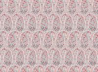 Warm red and grey blue